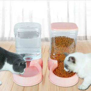 Fournisseur d'alimentation pour chiens, grande capacité de stockage de céréales pour chats, seau à boire, bol automatique pour animaux de compagnie