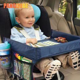 Voer Kid Car Seat Table Tafel voor autostoelen speelgoed waterdichte kinderwagen houder tafel opslag voedsel bureau autostoelbak kinderen reislade