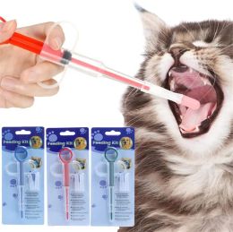 Alimentation médecine seringue comprimé pilule pistolet Piller poussoir distributeur médecine eau lait seringue chien chat chiot mangeoire Kit fournitures pour animaux de compagnie