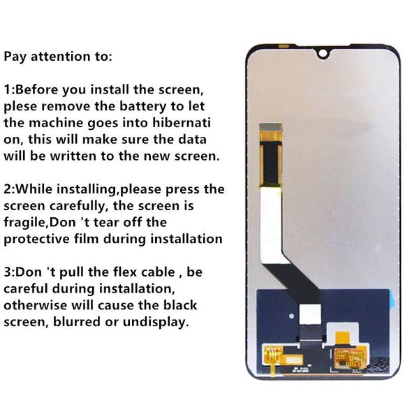 Alimentación de la pantalla original con marco para Xiaomi Redmi Note 7 Redmi Note 7 Pro LCD Pantalla de pantalla táctil Conjunto de reparación de la reparación