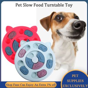 Voedend huisdier educatief speelgoed bord voor hond vertragen eten voeder voorkomen obesitas schotel honden voeding voedsel kom kat kitten puppy traktatie speelgoed