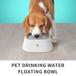 Alimentación Cuenco de agua para mascotas a prueba de salpicaduras, boca que no moja, cuenco flotante, dispensador de agua flotante montado en vehículo, gato antivuelco
