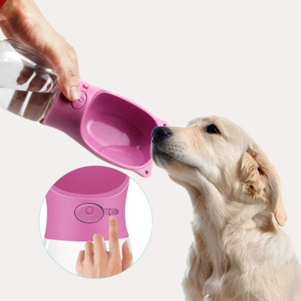 Botella de agua portátil para perros y mascotas, alimentador para perros pequeños y grandes, tazón de bebida para cachorros y gatos, dispensador de agua para mascotas al aire libre, suministros para mascotas