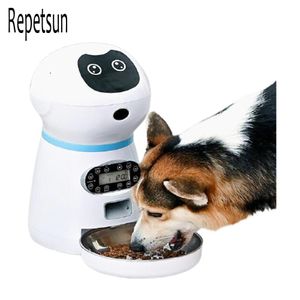 Mangeoire automatique intelligente pour animaux de compagnie, avec enregistrement vocal, écran LCD en acier inoxydable, minuterie pour chien, bol de nourriture, distributeur de nourriture pour chat, bol pour animaux de compagnie