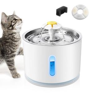 Alimentation USB alimenté automatique bol de boisson d'eau pour chien chat fontaine d'eau avec filtre animal de compagnie potable distributeur électrique chats buveur