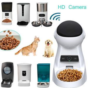 Alimentation automatique intelligente pour chiens et chats, distributeur de nourriture avec caméra HD, application de synchronisation WiFi, enregistreur vocal, bol de nourriture automatique