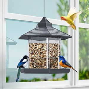 Nourrir un gazebo imperméable Hanging Wild Bird Feeder Continier extérieur avec corde Hang Feeding House Type Fmeneur d'oiseau AVES Decor