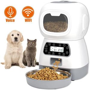 Feeding Wifi mangeoire automatique pour animal de compagnie 3,5 L distributeur de nourriture sèche pour chien intelligent APP contrôle synchronisation alimentation enregistreur vocal chats outils d'alimentation automatique