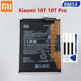 Nourrir Xiaomi 100% Batterie de remplacement d'origine BM53 pour Xiaomi 10T 10T Pro Mi 10T 5000mAH BM53 Batterie de remplacement + outils gratuits