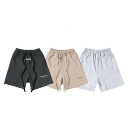 Feel van Go Mist Double Thread Geborduurde Letters Basketbal Shorts voor Mannen Pluche Casual Running Broek