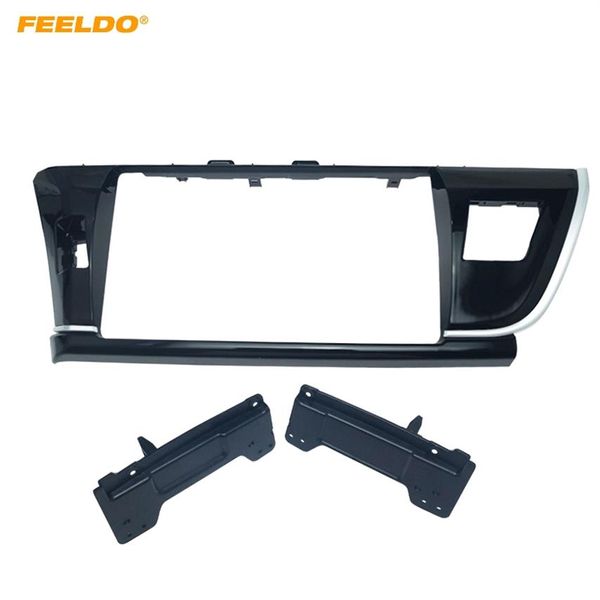 FEELDO Car 2Din 10 1 Radio Fascia Frame Adapter para Toyota Corolla Altis LHD Stereo Panel Dash Kit de marco de instalación # 627194s