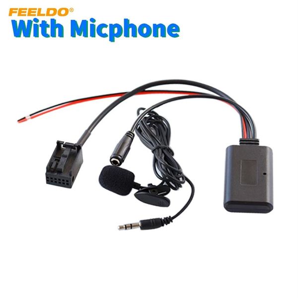 FEELDO Voiture Audio 12Pin Sans Fil Bluetooth Module Récepteur Câble AUX Pour BMW MINI COOPER E39 E53 X5 Z4 E85 E86 X3 E83 Musique AUX Ada273E