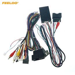 Adaptador de Cable de alimentación FEELDO Car Audio 16PIN Android con caja Canbus para Ford Ecosport Escape arnés de cableado estéreo #6567266R