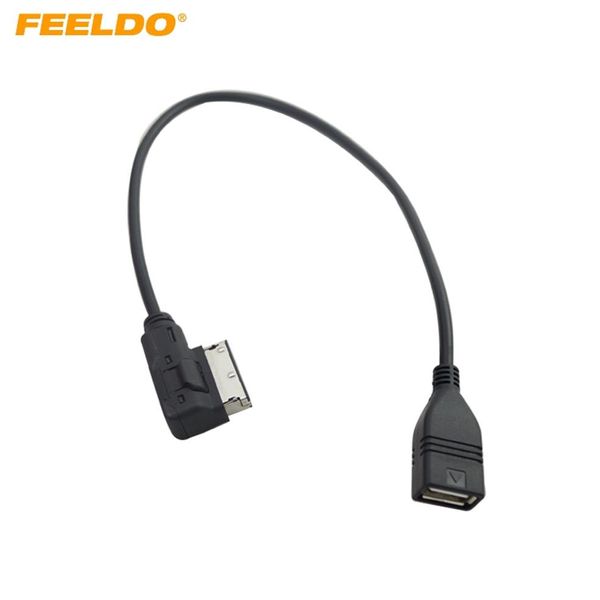 Interfaz de Audio y música para coche FEELDO AMI MDI MMI a Cable adaptador USB para Audi A3 A4 A5 A6 VW TT Jetta GTI GLI Passat CC Touareg EOS 280o