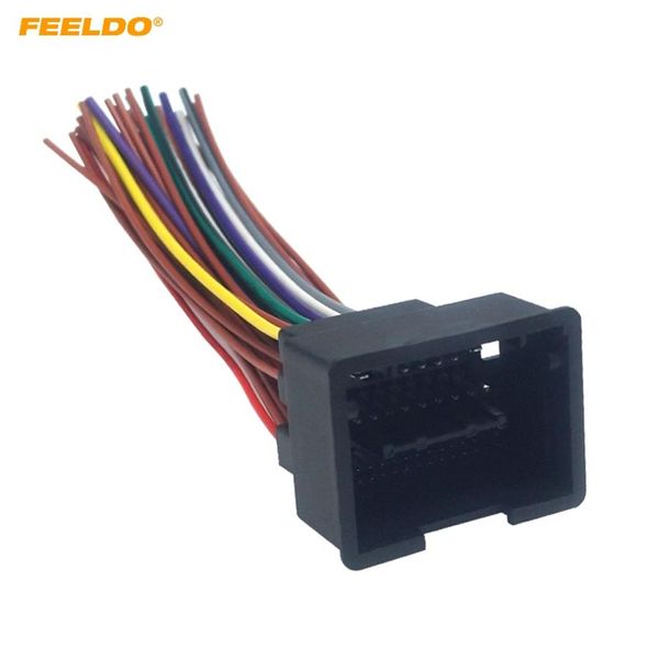 FEELDO Autoradio Audio 44Pin Installation Adaptateur de faisceau de câblage pour Chevrolet Cruze Aveo Malibu Câble stéréo ISO # 6176272C