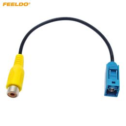 FEELDO Auto Achteruitrijcamera Adapter Fakra RCA Kabel Plug Voor Mercedes Voor Ford OEM Radio Head Unit #3952281z