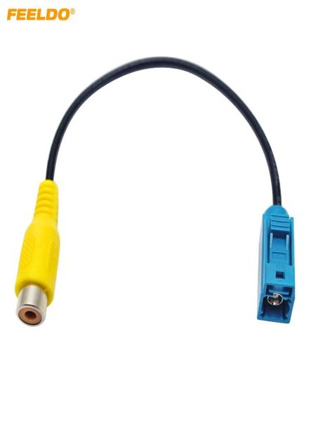 FEELDO – adaptateur de caméra de recul pour voiture, prise de câble Fakra RCA pour Mercedes et Ford OEM, unité principale de Radio 39521849733