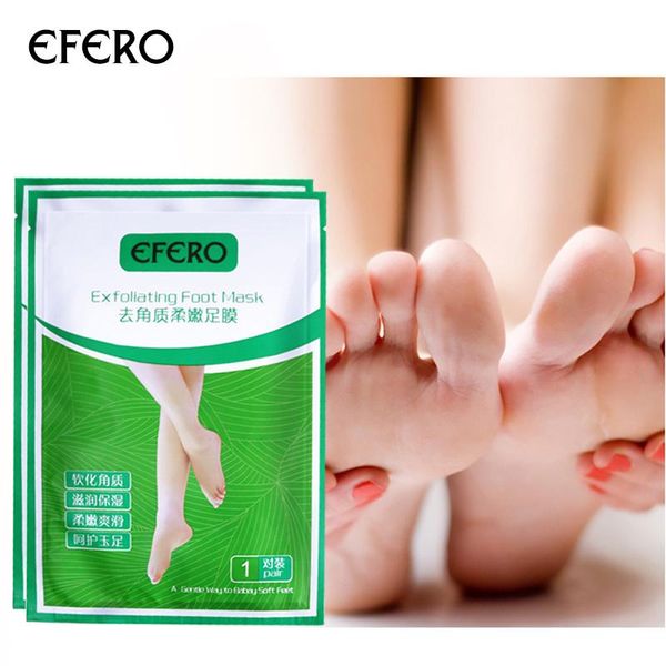 Pieds 30pair = 60pcs peeling Masque de pied exfoliant pour les jambes pieds talons peau morte enlever la cuticule de pédicure