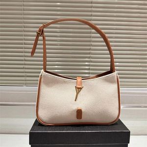 2023 LE5A7 Bolsos Bolsos Hobo Designer Bag Mujer Hombro Tote Bag Pequeño Bolso Totes Lienzo Cuero 5A