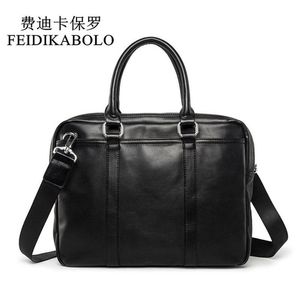 Feidikabolo Brand Brand Business Men Mencase Bags Homme Homme Sac Sac en cuir Simple Men's Men's Sac à main Bolsa Maleta210T