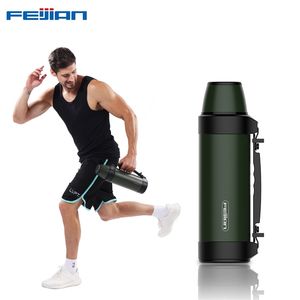 FEIJIAN 1.2L / 1.5L botella termo Frascos de vacío Taza termo Taza de café de viaje al aire libre Rendimiento de aislamiento térmico durante 24 horas 211013