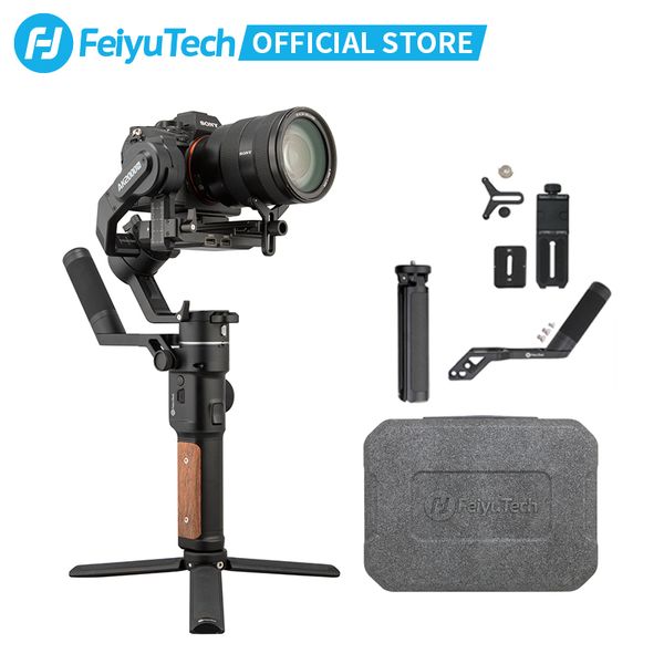 FeiyuTech OFFICIAL AK2000S Stabilisateur de caméra DSLR Cardan vidéo portable adapté à la caméra sans miroir DSLR 2,2 kg Charge utile 210317