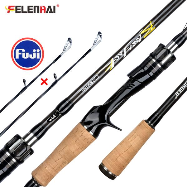 Felenhai Blackjack Casting Spinning Fuji Guía Guía de la pesca 1.8 / 2.1 / 2.4 / 2.7 / 3.0 / 3.3m 2Tips LURE 5-80G ML / M / MH / H Poste 220212