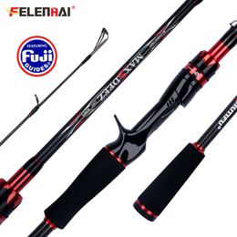 FELENHAI Spinning Casting Fuji Lokken Hengels 1681821242730315m 30T Carbon 370g Baitcasting Reizen Zeebaars Pole 240108