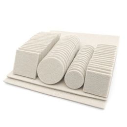 Vilt pads 80/130 stks hardhout vloeren vloerenbeschermers pad accessoire voor thuiskantoor vloeroppervlakvoorraden