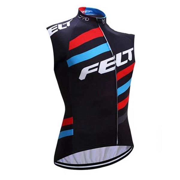 Felt Team Ciclismo para hombre Jersey sin mangas MTB Bike Tops Road Racing Chaleco Deportes al aire libre Uniforme Verano Transpirable Bicicleta Camisas Ro312Y