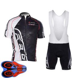 Fieltro Equipo Ropa Ciclismo Transpirable Mens Ciclismo Manga corta Jersey Bib Shorts Set Summer Road Racing Ropa Bicicleta al aire libre Uni2325