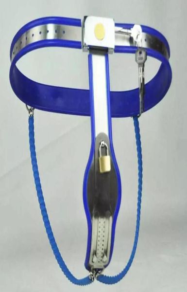 Modelo ajustable femenino Y Dispositivos de cinturón de acero inoxidable Bondage Restricciones Bragas Ropa interior de metal BDSM Sex Toy5806738