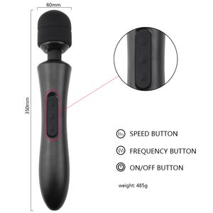 Vrouwelijke Volwassen Speelgoed Krachtige Grote Body Massager Vibrator Sterke Trillingen sexy Speelgoed voor Vrouwen Clitoris Stimulator AV Vibrators