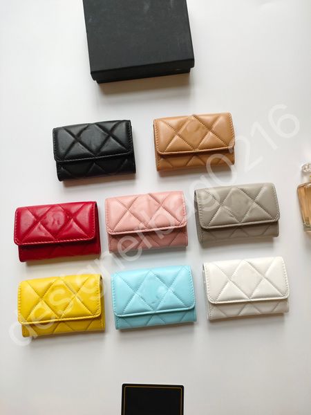 Cartera de marca famosa para mujer y hombre Cartera de canal de alta calidad Cartera corta de moda Cartera mini Cartera de cuero Cartera de tarjeta Cartera corta Paquete de tarjeta 2023