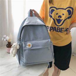 Sac à dos femme pour filles Bagpack marque étudiant noir sacs d'école décontractés pour adolescents Sac a Dos sac à Dos adolescent Plecak Q0528