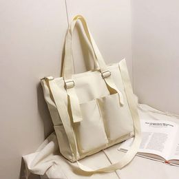 Vrouwelijke tas shoppers eenvoudige mode zipper handtassen schouder waterdichte grote capaciteit tote tassen 2022 dames crossbody winkelen