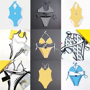Vrouwelijke Bandeau Badpak Volledige Letters Gedrukt Bikini Set Vrouwen Mode Badmode IN Voorraad Bandage Sexy Badpakken Met Pad tags Voor Vakantie