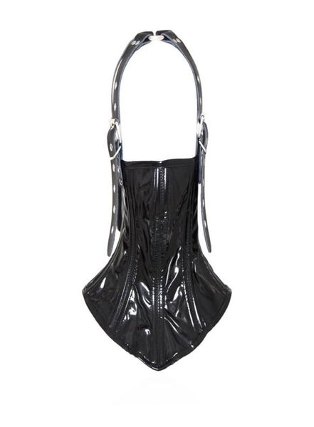 Collier sexuel BDSM féminin avec harnais de tête, sangle de retenue du cou, équipement de bondage, jouets pour adultes pour femmes, noir GN3024041763899047