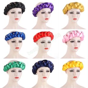 Vrouwelijke snoep kleur steentjes dikke vlechten hoofdbanden Afrikaanse vrouwen elastische haarbands haaraccessoires Nigeria haar stropdas