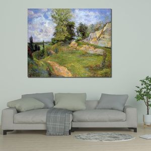 Vrouwelijke Canvas Art Steengroeven in Pontoise Ii Paul Gauguin Schilderijen Handgemaakt Romantisch Modern Slaapkamer Decor