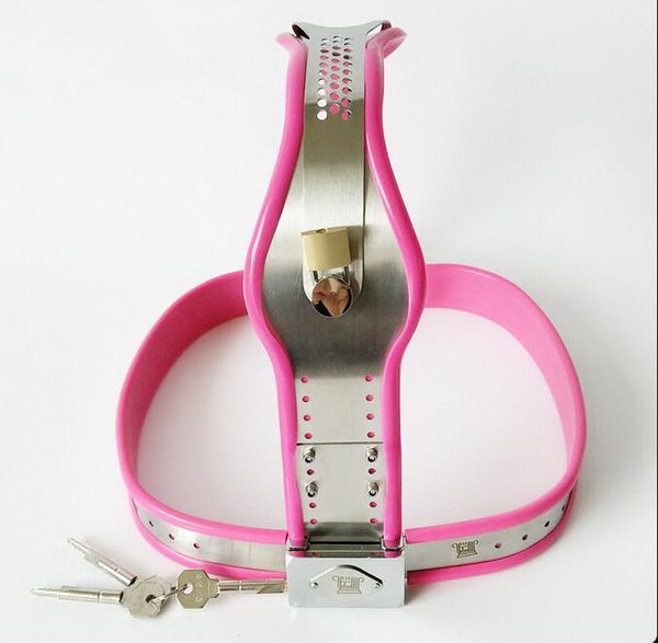 Hot Femme Ceinture de Chasteté réglable Chastity en acier inoxydable Ceinture Exécuteur Chastity appareil BDSM SM Sex Toys pour les femmes Sous-vêtements en métal