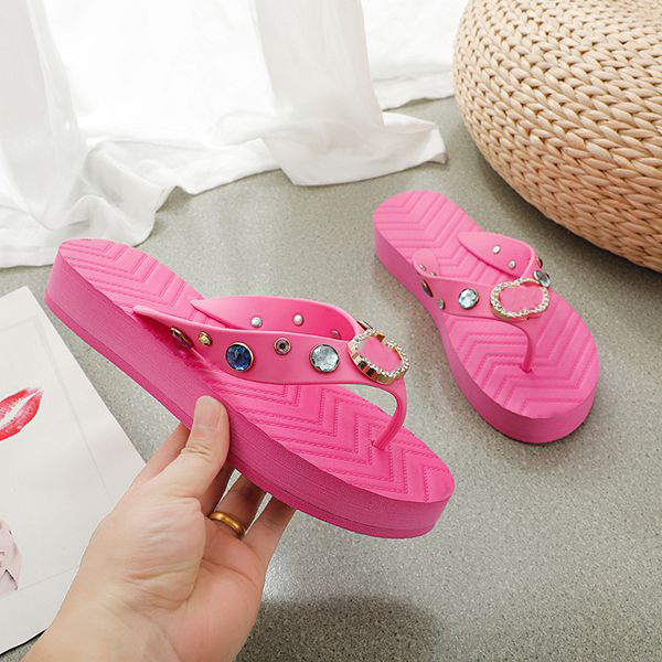 Female designer camellia slippers 2023 summer girls casual shoes designer slippers slippers flat sandals beach swimming pool leather slippers ggity K623