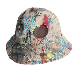 Vrouwelijke ontwerper hoed veelkleurige vintage brede rand cappello uomo omkeerbare mode emmer hoeden visser top luxe caps voor mannen vrouw populaire fa0120 H4