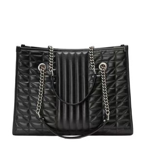 Bolso Diseñador Clásico Tote Bolso de cuero genuino Bolso Bolsos de hombro Mujer Mujer Compras Bolsos Diseñadores Monedero de alta calidad La cadena acolchada