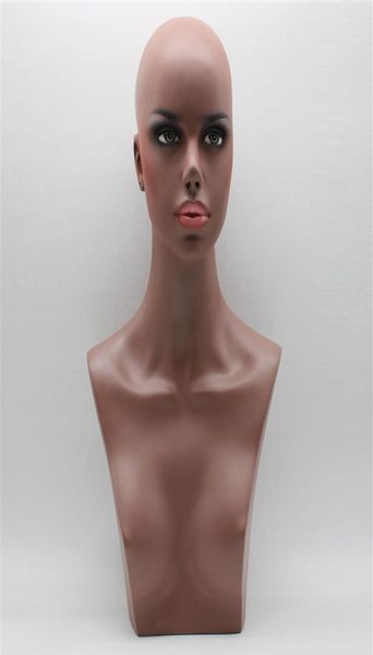 Buste de tête de mannequin fibre de verre pour perruque en dentelle et bijoux227s6337954
