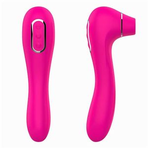 Weibliche G-punkt Honig Zunge Doppel Kopf Saug Vibrator Stick Erwachsene Sex Spielzeug Vibratoren Für Frauen 231129