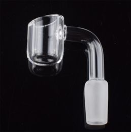 Vrouwelijke Mannelijke 10 14 18 mm Quartz Nail 4mm Dik 45 90 Graden 100% Pure Quartz Banger Nail Domeless Glas Bong Nail