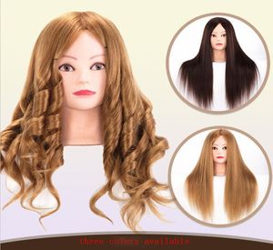 Tête de formation de mannequin féminine 8085 Real Hair Styling Head Dummy Doll Manikin Heads For Hair-Warshers Hairstyles3927876