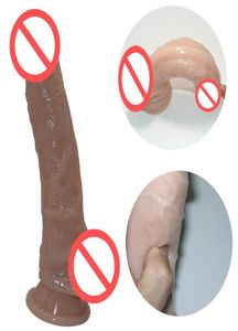 Vrouwelijke Masturbatie Cock Skinfeeling Realistische Penis Super Enorme Grote Dildo Met Zuignap Speeltjes voor Vrouw Sex Producten4585464