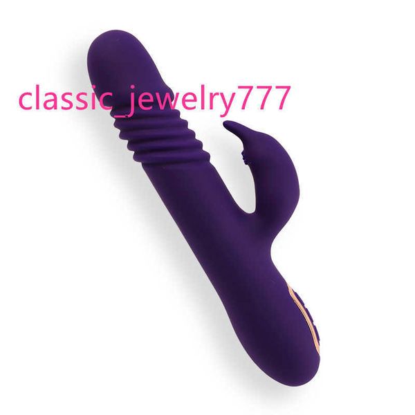 Masturbateur féminin automatique rétractable jouets sexuels pour adultes femelle pulvérisation électrique bâton de massage vibrant insérer jouet d'excitation sexuelle